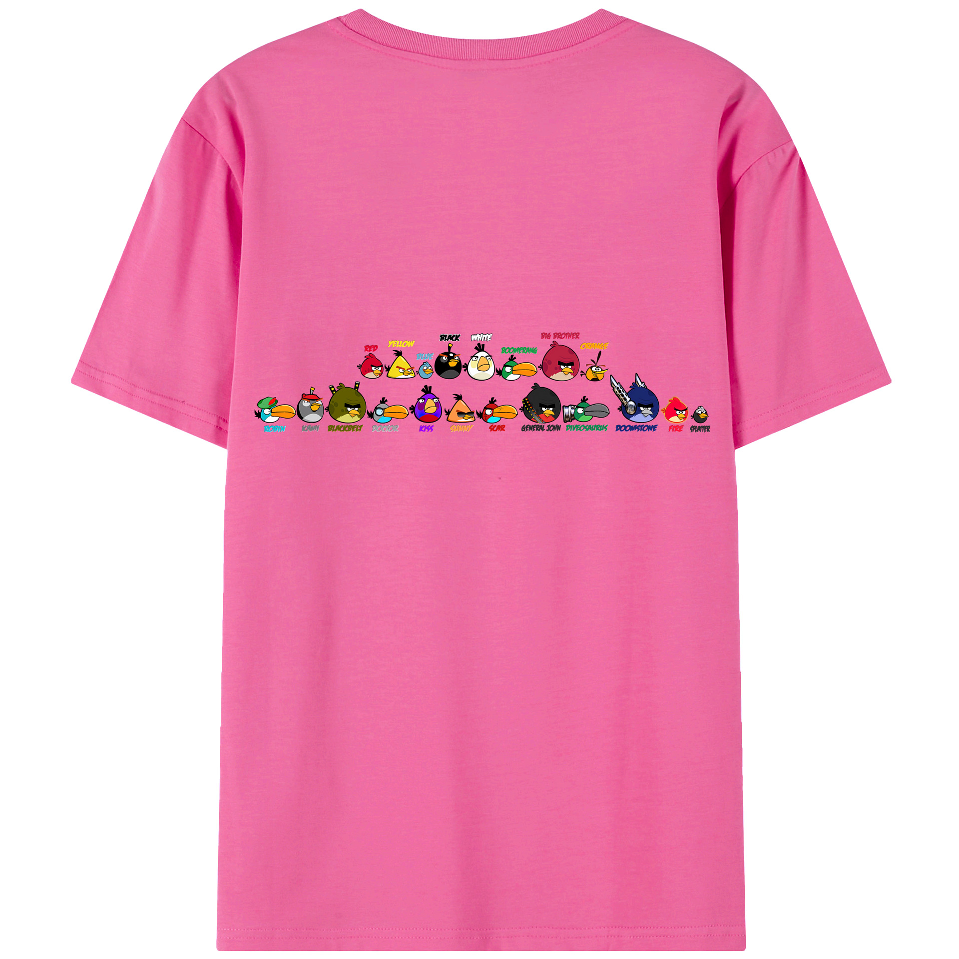 （画像用） Angry Birds アングリーバード レディース半袖Tシャツ(バックプリント)